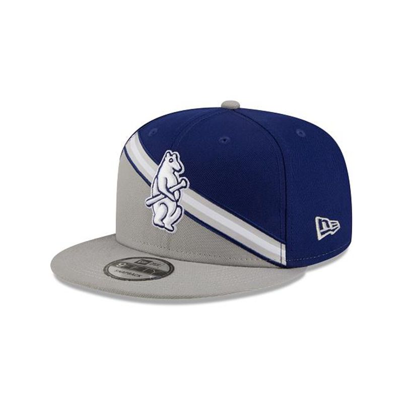 MLB Chicago Cubs Color Cross 9Fifty Snapback (IOE4861) - Blue New Era Caps